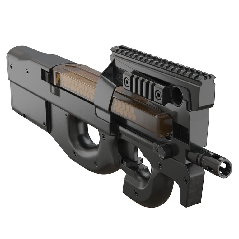  FN Herstal P90 AEG Rifle de Airsoft, eléctrico pistola de  airsoft oscura : Deportes y Actividades al Aire Libre